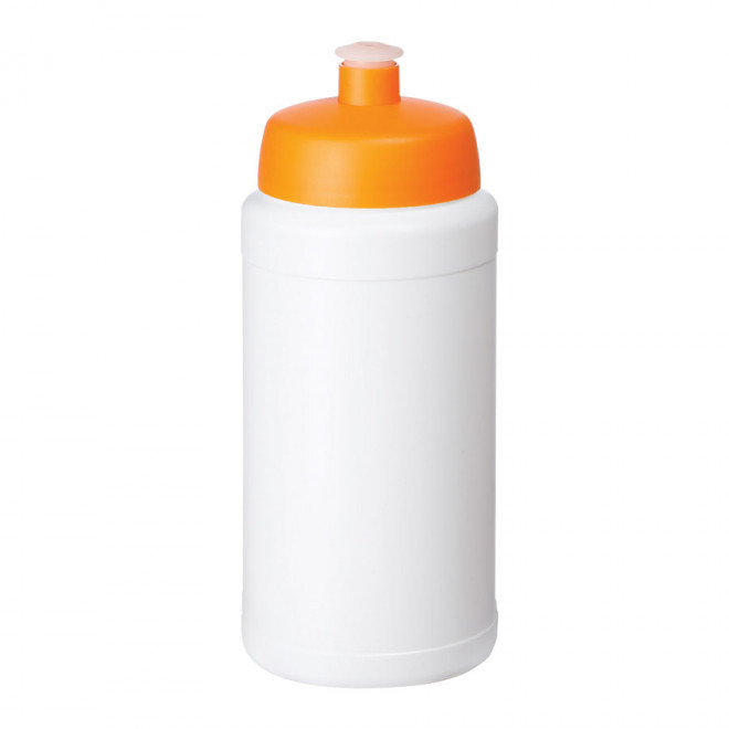GOURDE PUBLICITAIRE CORPS BLANC 500 ML 'SKYRUN' - orange