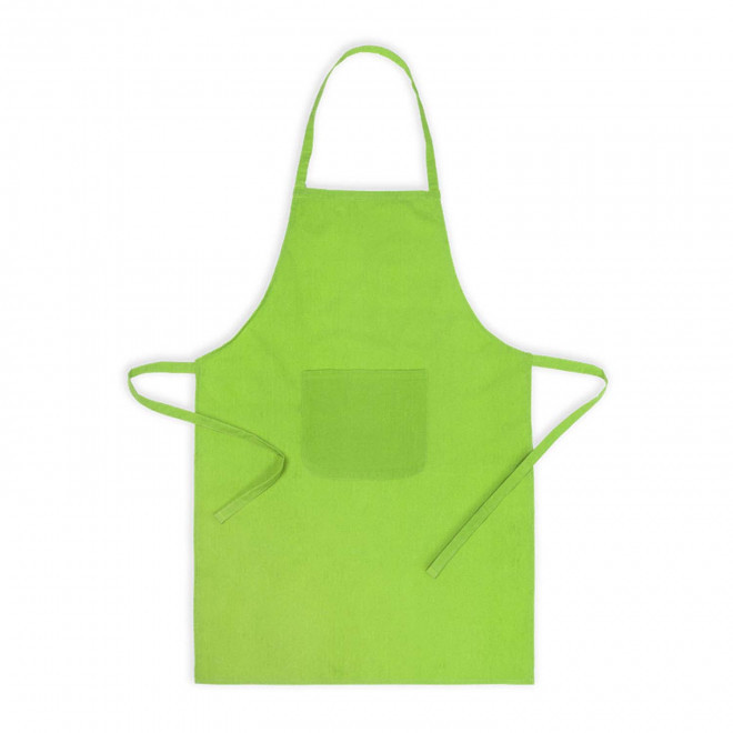 TABLIER 1 POCHE PERSONNALISABLE 'KELINE' - vert