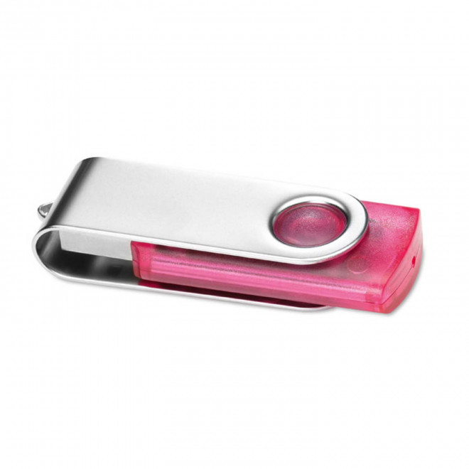 CLE USB PUBLICITAIRE 'TRANSTECH' 1 GO A 32 GO - rose