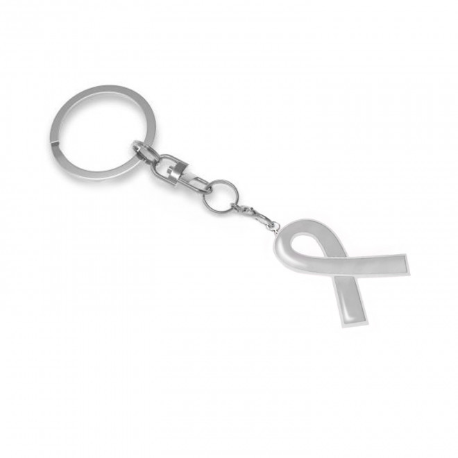 PORTE CLE RUBAN DE SOUTIEN PERSONNALISABLE 'FORCE' - quadrichromie