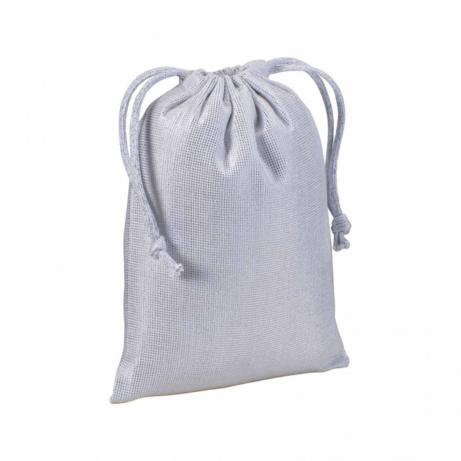 POCHON BRILLANT PERSONNALISABLE 'SHINITY COULEUR' - blanc