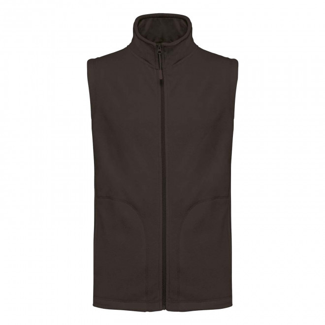 POLAIRE PERSONNALISABLE BODYWARMER HOMME 'KARIPOL BW' - chocolat
