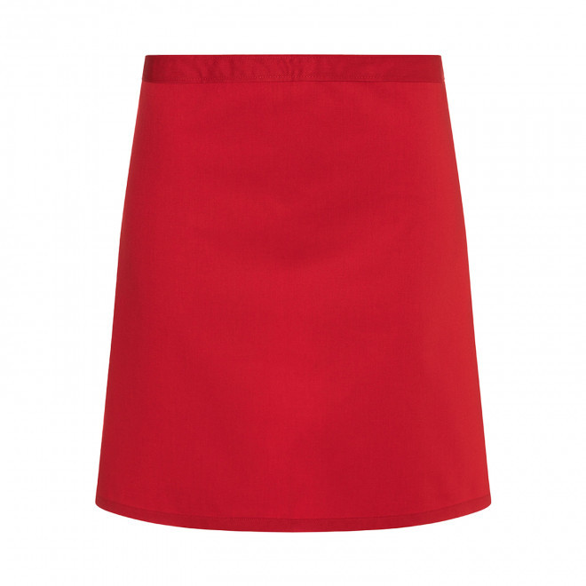 TABLIER MI-LONG KARLOWSKY PERSONNALISABLE 'WAIST APRON' - rouge