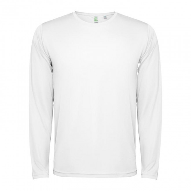 TEE-SHIRT ML SPORT MIXTE PERSONNALISABLE 'ESTORIL' - blanc