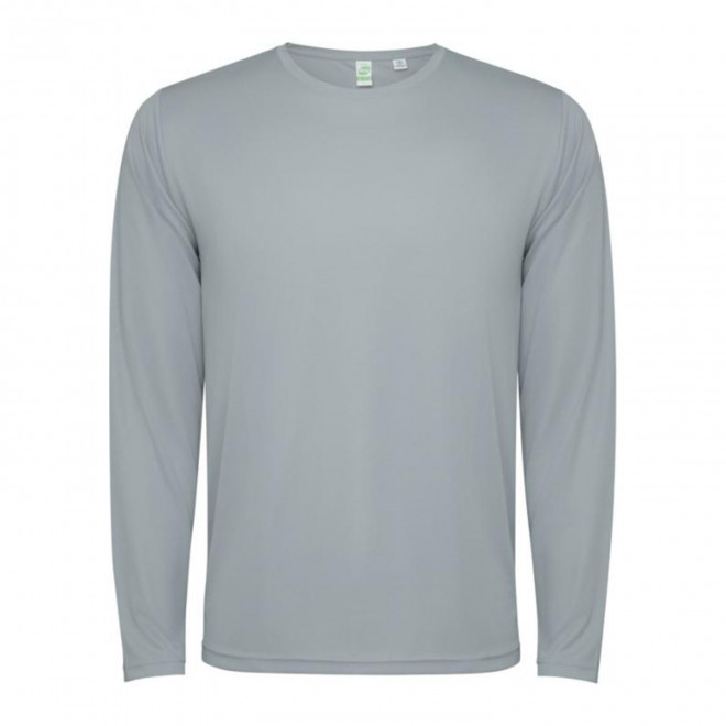 TEE-SHIRT ML SPORT MIXTE PERSONNALISABLE 'ESTORIL' - gris