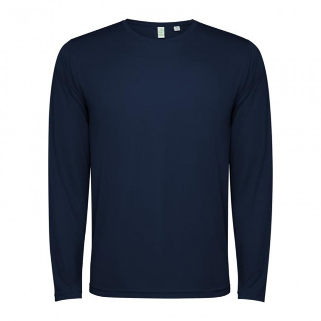 TEE-SHIRT ML SPORT MIXTE PERSONNALISABLE 'ESTORIL' - bleu marine