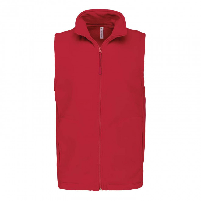POLAIRE PERSONNALISABLE BODYWARMER HOMME 'KARIPOL BW' - rouge