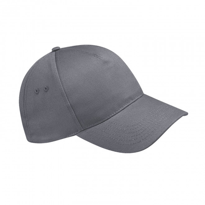 CASQUETTE BEECHFIELD PERSONNALISABLE 'ULTIMATE 5 PANEL' - gris foncé