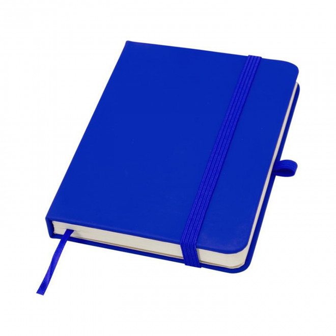 CARNET A6 AVEC PORTE STYLO PERSONNALISABLE 'MARTIN PLUS' - bleu royal