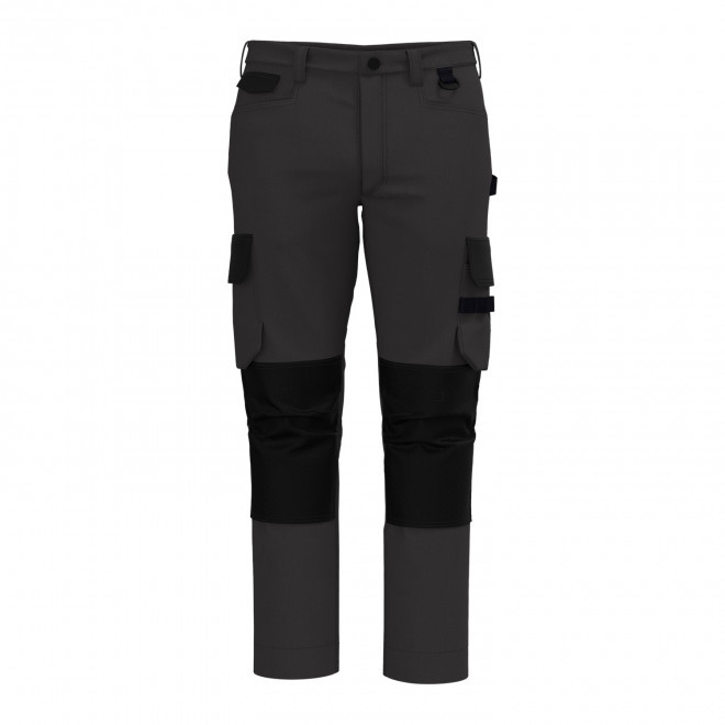 PANTALON DE TRAVAIL PERSONNALISABLE 'SOLVEX' - gris foncé/noir
