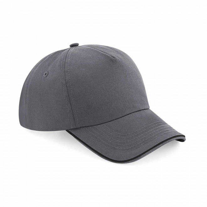 CASQUETTE PERSONNALISABLE 'FRANKI' - gris foncé/noir