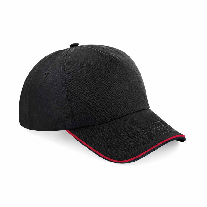 CASQUETTE PERSONNALISABLE 'FRANKI' - noir/rouge