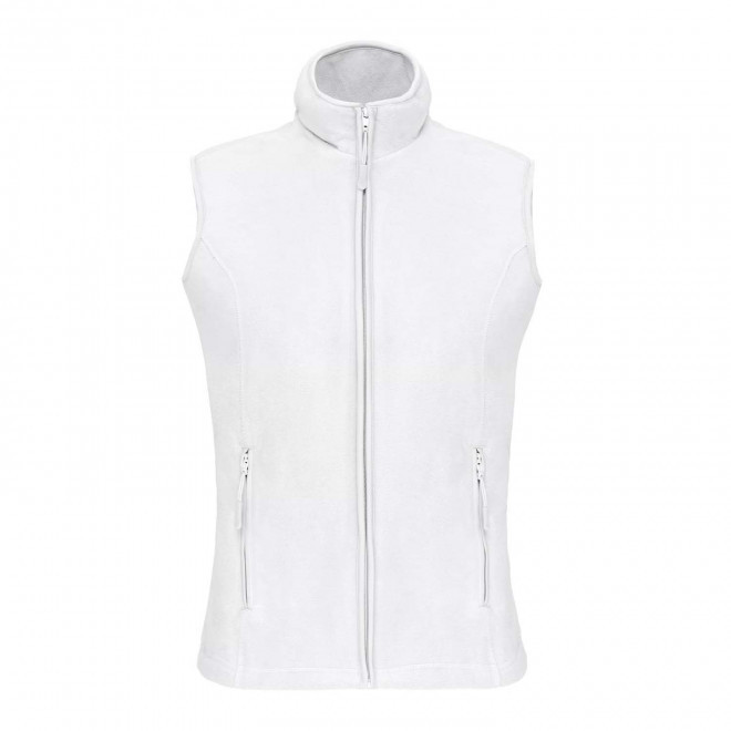 POLAIRE PERSONNALISABLE BODYWARMER FEMME 'KARIPOL BW' - blanc