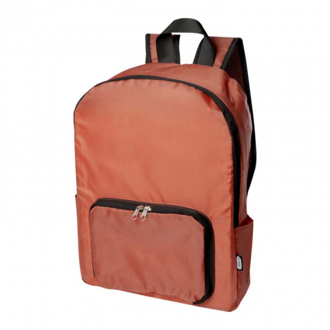 SAC A DOS PLIABLE PERSONNALISE EN RPET 'LANADEL' - rouge