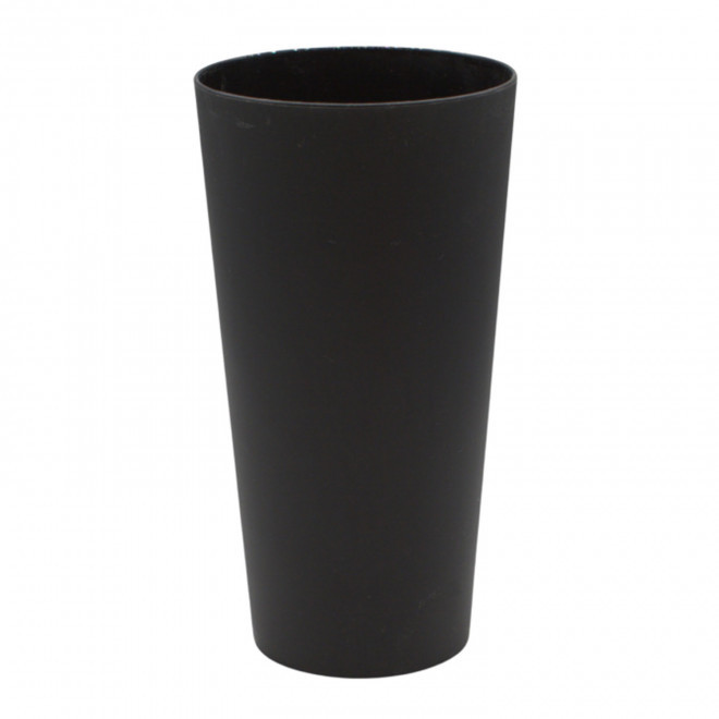 GOBELET PERSONNALISÉ RÉUTILISABLE  QUADRI 60 CL 'CUP' - noir opaque