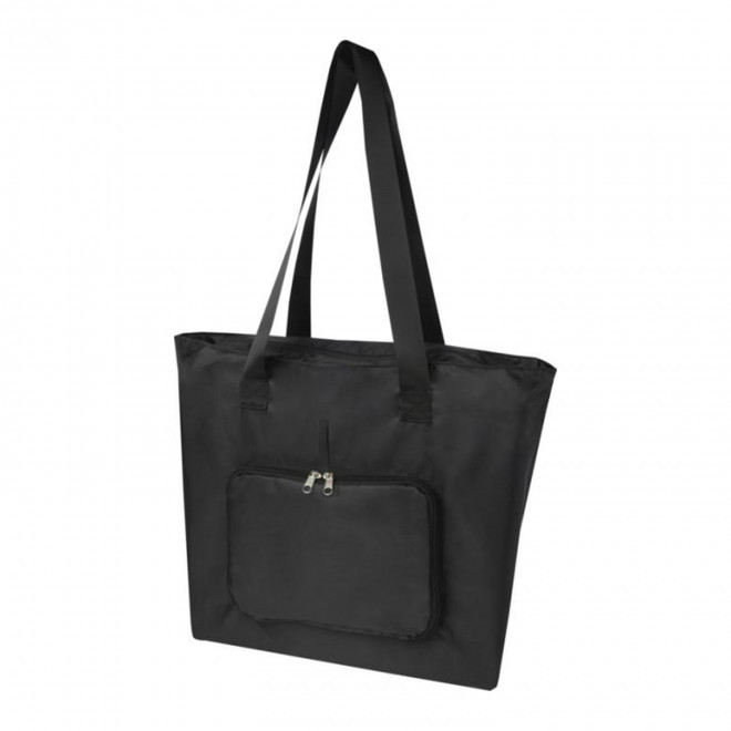SAC SHOPPING PLIABLE RPET PERSONNALISE 'LANADEL' - noir