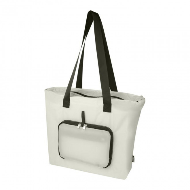 SAC SHOPPING PLIABLE RPET PERSONNALISE 'LANADEL' - beige