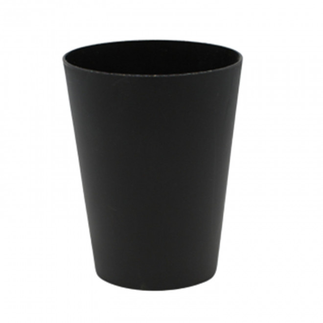 GOBELET A CAFE RÉUTILISABLE PERSONNALISABLE 10 CL QUADRI 'CUP' - noir opaque