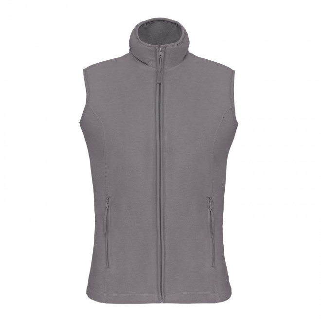 POLAIRE PERSONNALISABLE BODYWARMER FEMME 'KARIPOL BW' - gris
