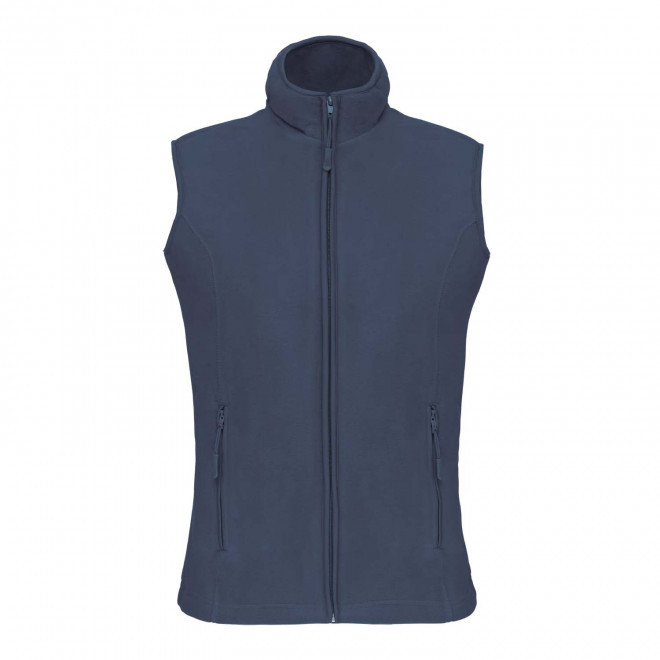 POLAIRE PERSONNALISABLE BODYWARMER FEMME 'KARIPOL BW' - bleu foncé