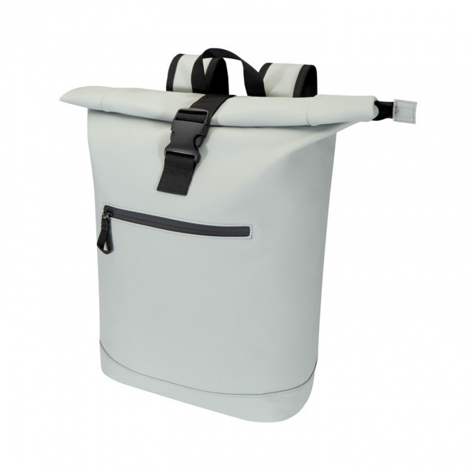 SAC A DOS ROLL TOP 18L PERSONNALISABLE 'PETROS' - gris