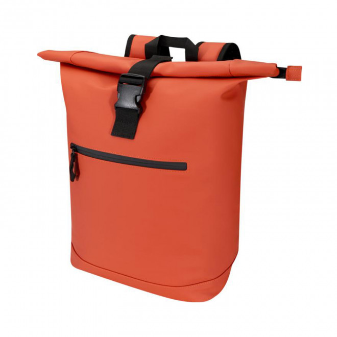 SAC A DOS ROLL TOP 18L PERSONNALISABLE 'PETROS' - marron