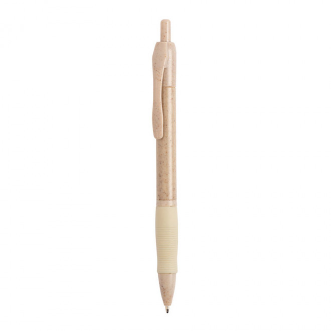 STYLO PERSONNALISÉ EN PAILLE DE BLÉ 'ALASSIO BLE' - beige