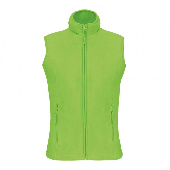 POLAIRE PERSONNALISABLE BODYWARMER FEMME 'KARIPOL BW' - citron vert