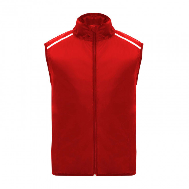 BODYWARMER SPORT MIXTE PERSONNALISE 'JANNU' - rouge