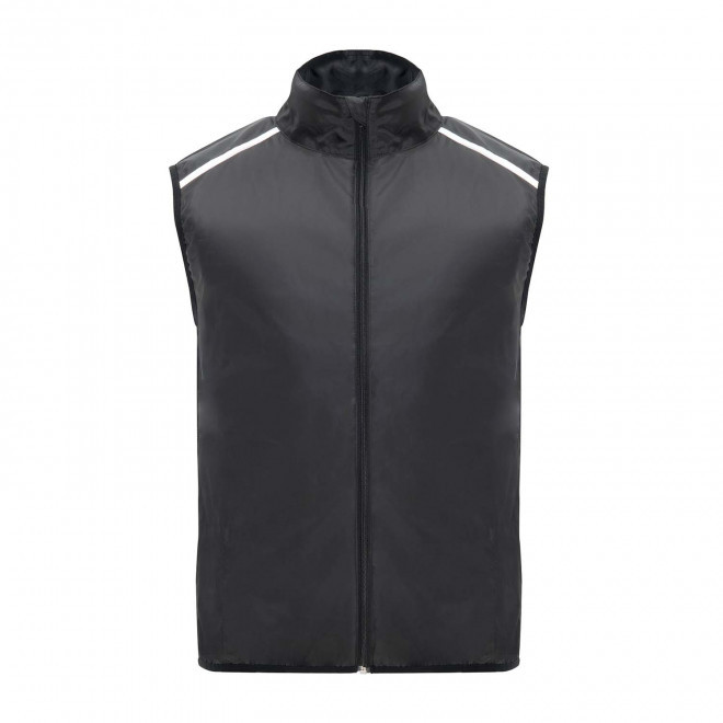 BODYWARMER SPORT MIXTE PERSONNALISE 'JANNU' - noir