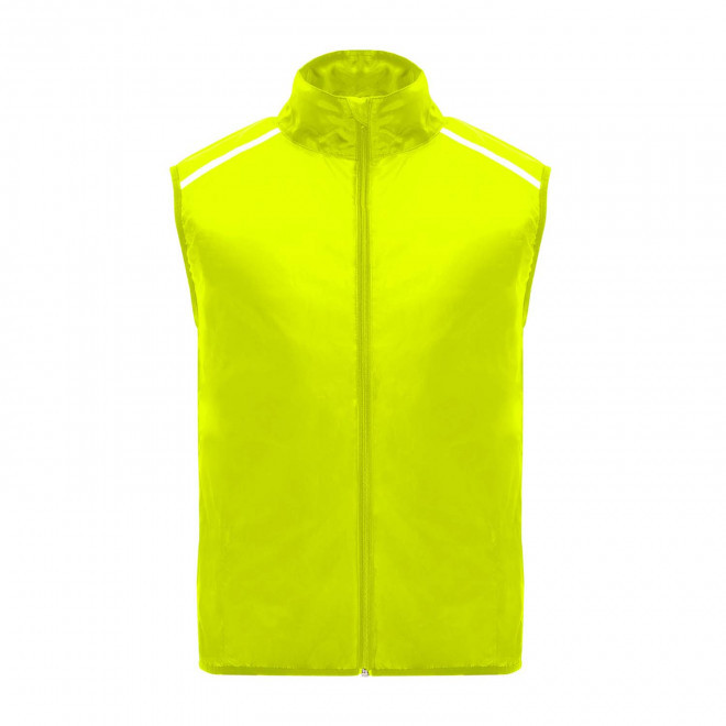BODYWARMER SPORT MIXTE PERSONNALISE 'JANNU' - jaune fluo