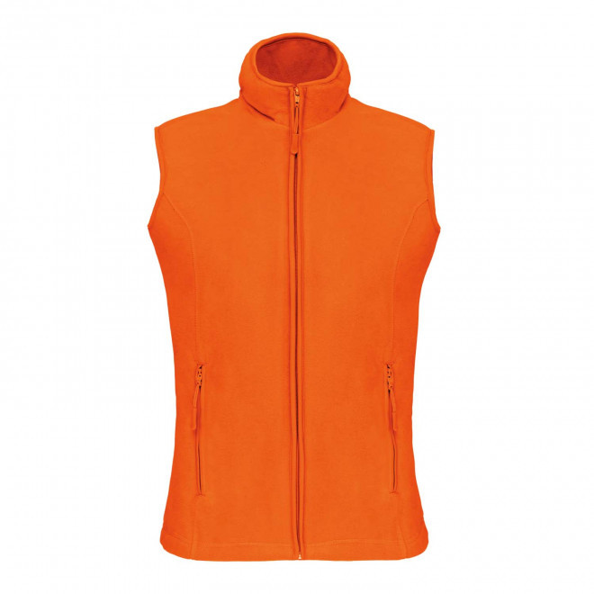 POLAIRE PERSONNALISABLE BODYWARMER FEMME 'KARIPOL BW' - orange