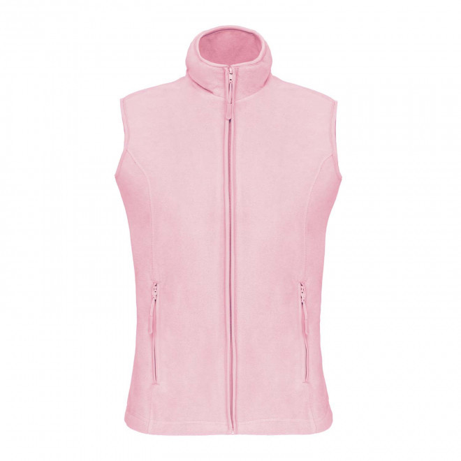 POLAIRE PERSONNALISABLE BODYWARMER FEMME 'KARIPOL BW' - rose pâle
