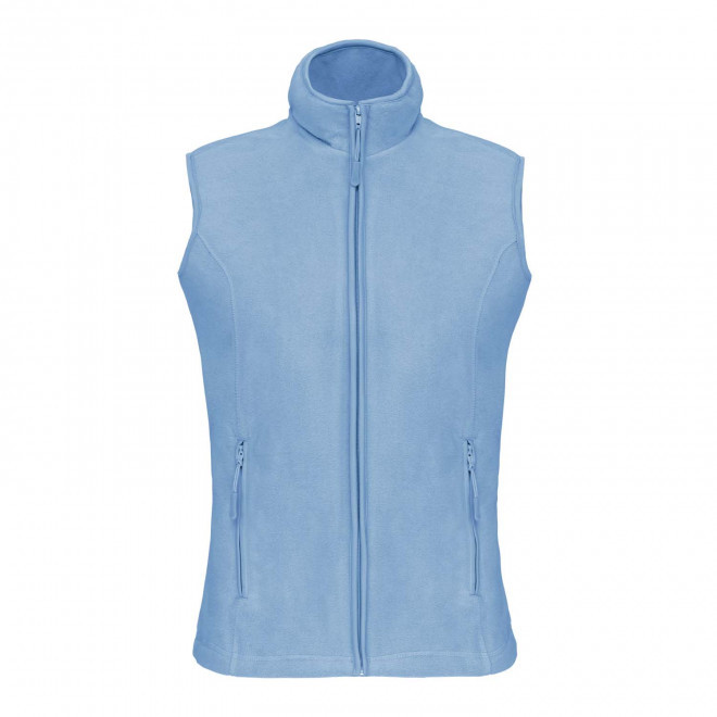 POLAIRE PERSONNALISABLE BODYWARMER FEMME 'KARIPOL BW' - bleu ciel