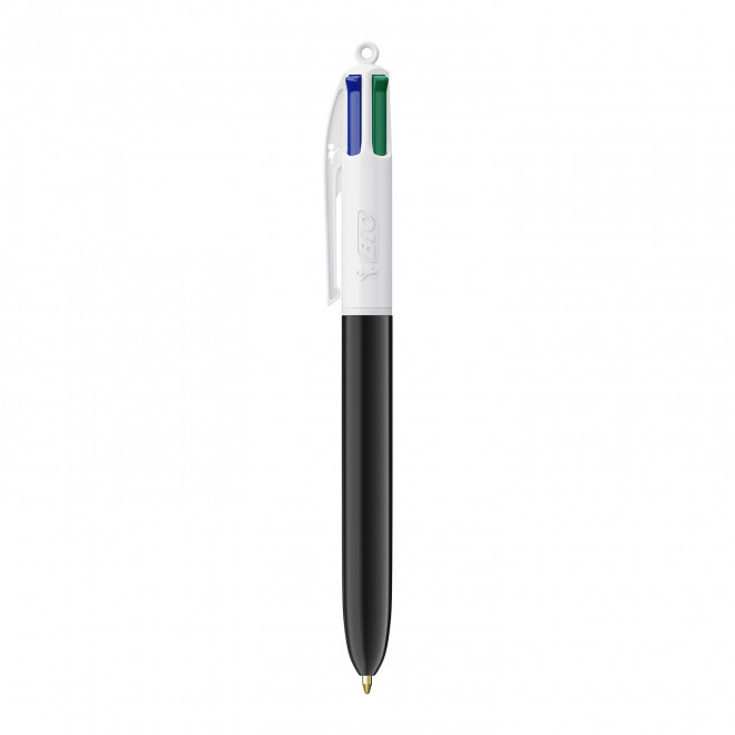 STYLO 4 COULEURS PUBLICITAIRE BIC® 'CLASSIQUE' - noir