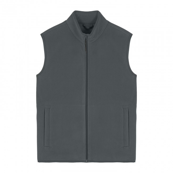 VESTE POLAIRE SANS MANCHES HOMME PERSONNALISABLE 'QUESTER' - gris anthracite