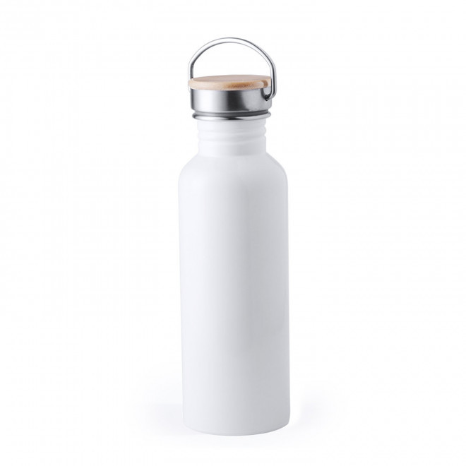 GOURDE ALU PERSONNALISABLE 800 ML 'CHEDDY COLOR'  - blanc