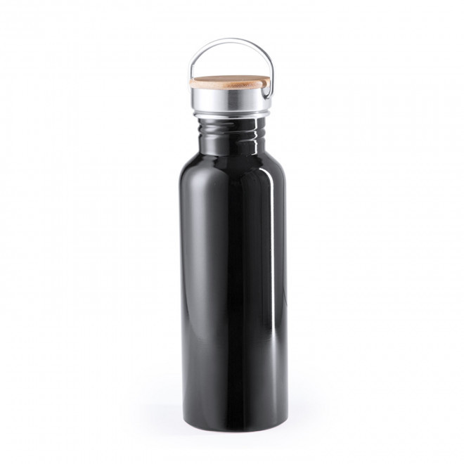 GOURDE ALU PERSONNALISABLE 800 ML 'CHEDDY COLOR'  - noir