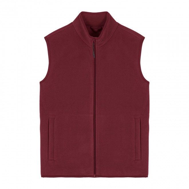 VESTE POLAIRE SANS MANCHES HOMME PERSONNALISABLE 'QUESTER' - bordeaux