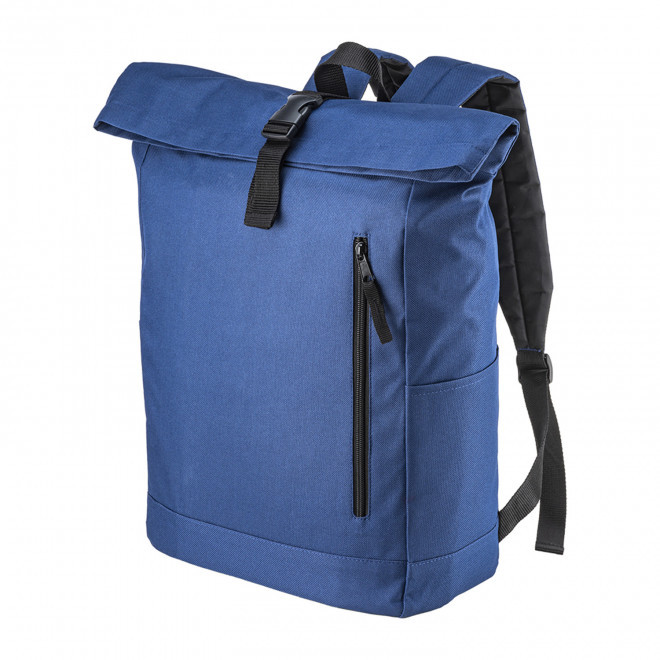 SAC A DOS ORDINATEUR 15" PERSONNALISABLE 'ZEBROS' - bleu fonce