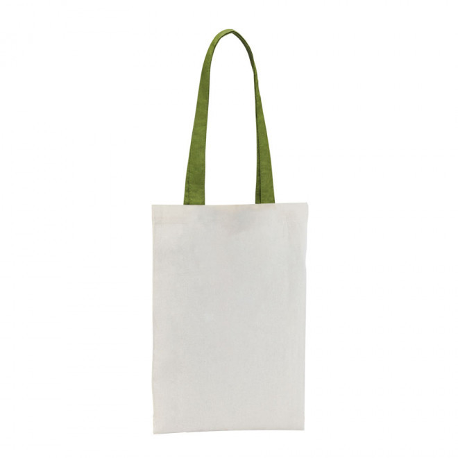 TOTE BAG PUBLICITAIRE COTON ANSES LONGUES 'MINI AURIANA' 130 GR/M² - kaki