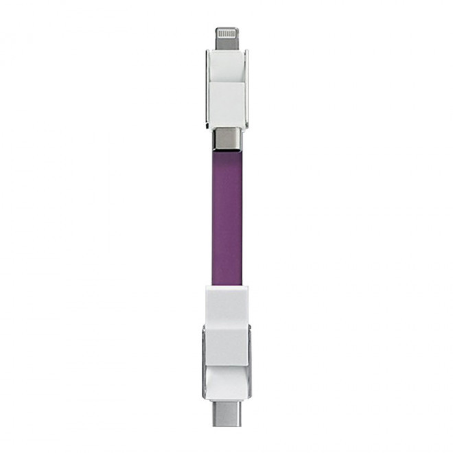 PORTE CLE CHARGEUR 20W PERSONNALISE 'MAGNA' - violet