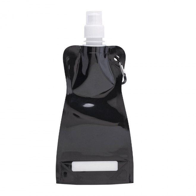 GOURDE PERSONNALISÉE AVEC MOUSQUETON 'FITTY' - noir