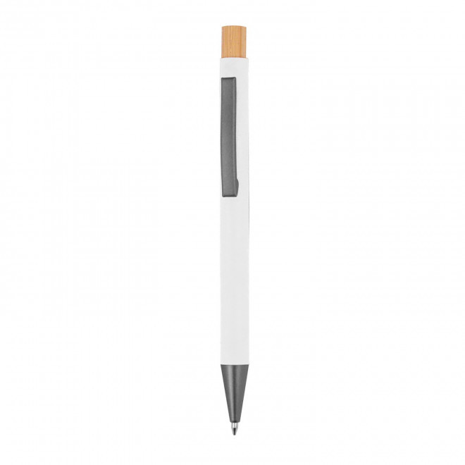 STYLO EN ALU RECYCLE PERSONNALISABLE 'DANA FLASHY' - blanc