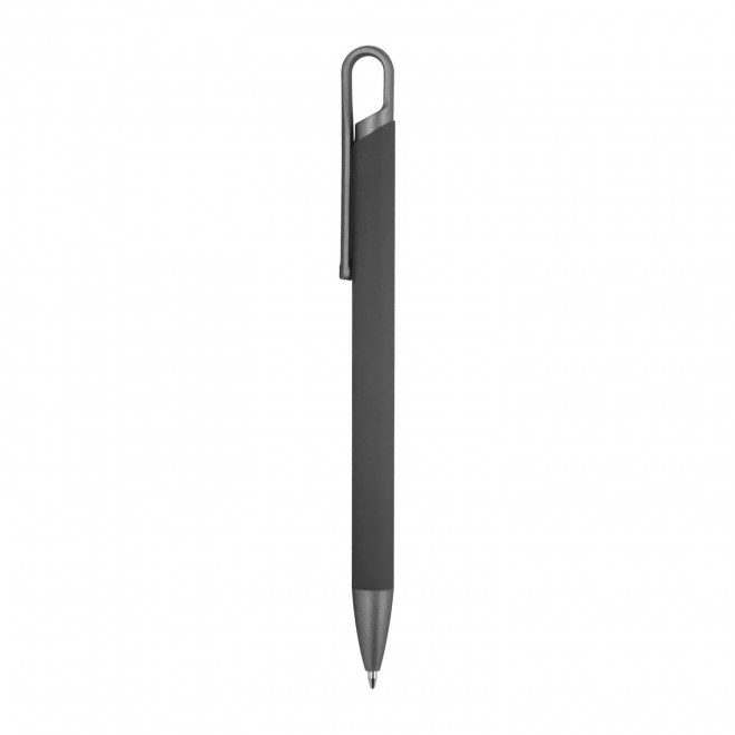STYLO EN ALU RECYCLE PERSONNALISE 'ROCKET SOFT' - gris anthracite