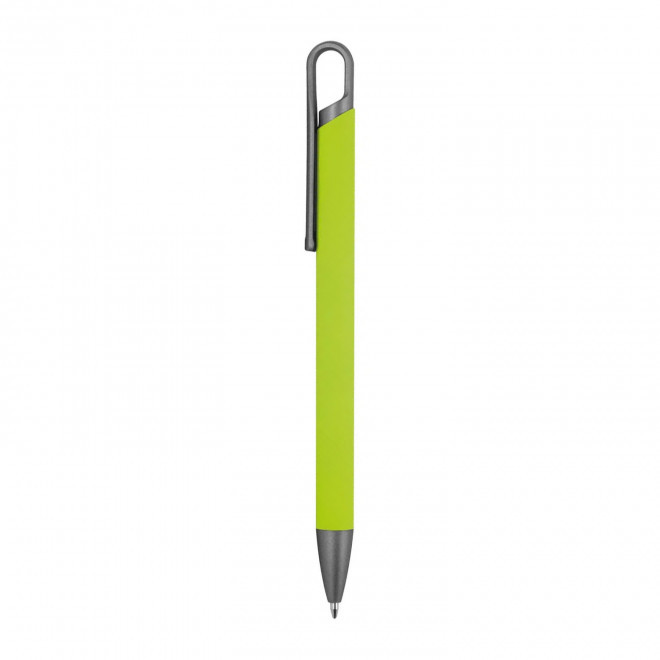 STYLO EN ALU RECYCLE PERSONNALISE 'ROCKET SOFT' - vert pomme