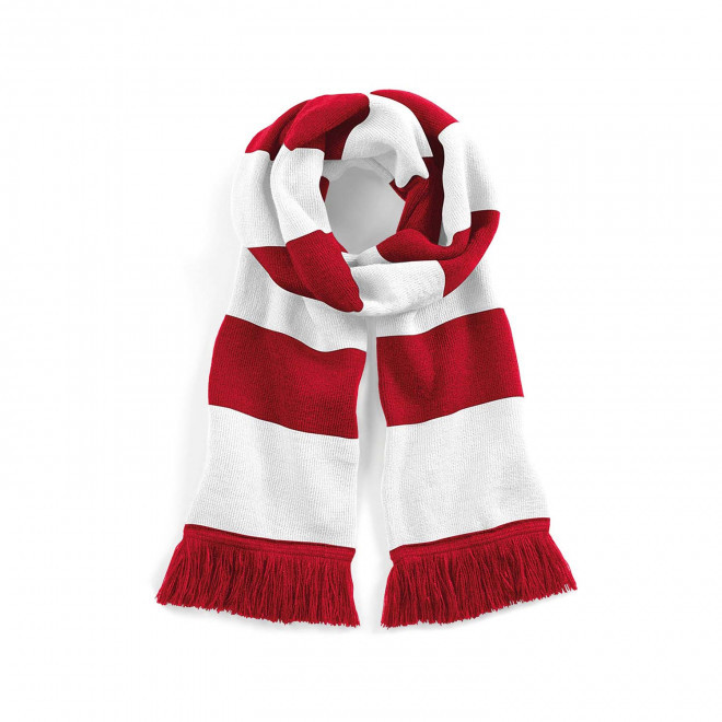 ECHARPE PERSONNALISEE 'STADIUM SCARF' - blanc/rouge