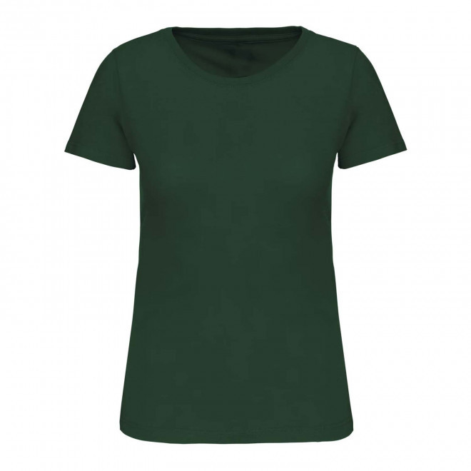 TEE-SHIRT PERSONNALISABLE BIO COULEUR FEMME 'KARIBA 150' - vert forêt