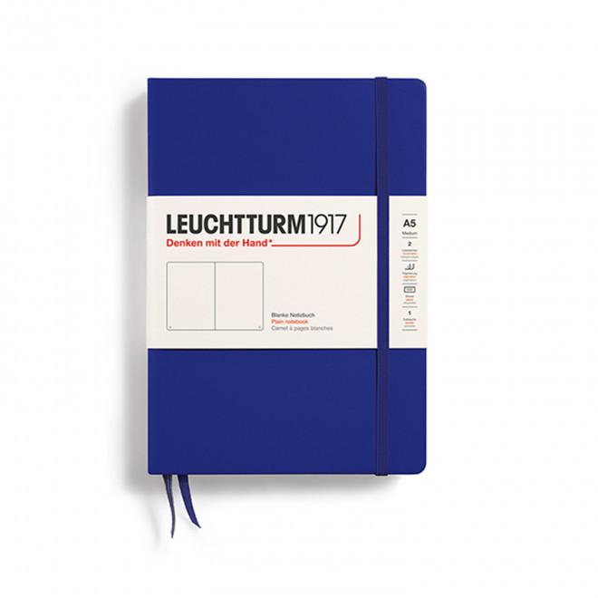 CARNET A5 LEUCHTTURM1917 PERSONNALISE 'MEDIUM A5 LIGNE' - bleu royal