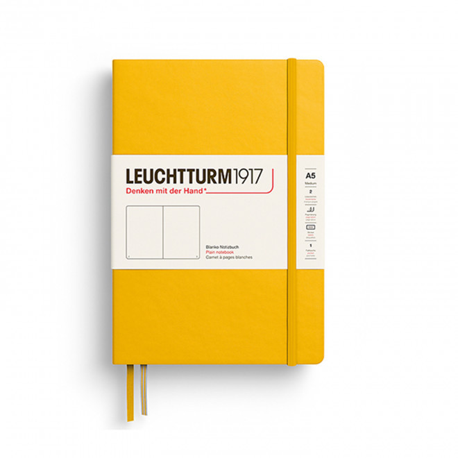 CARNET A5 LEUCHTTURM1917 PERSONNALISE 'MEDIUM A5 LIGNE' - jaune